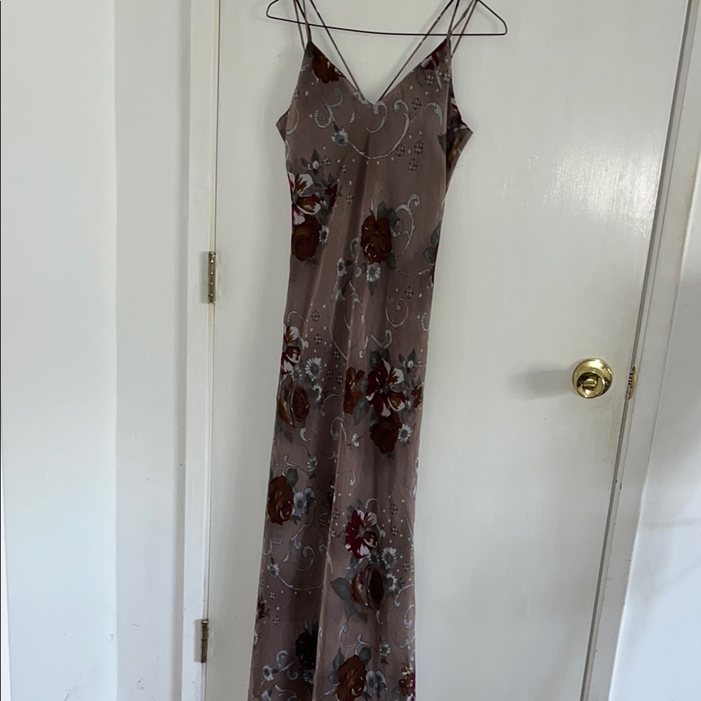 Floral Maxi Dress with Spaghetti Straps (m)